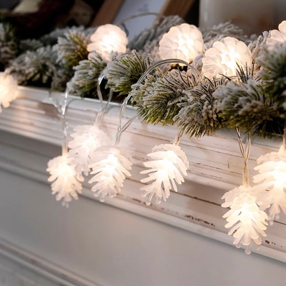 🆕Christmas pine cone decoration LED string lights 6m 40 bulbs - Picture 4 of 10